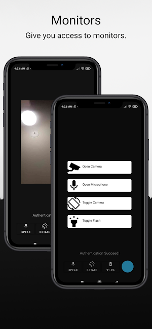 Sensors & Monitors: Old phones as security cameras Screenshot 2