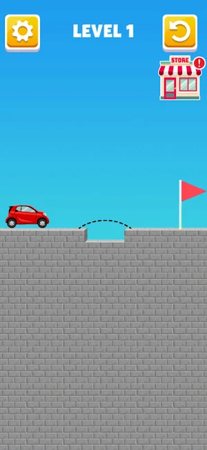 Draw Bridge Puzzle Brain Game Screenshot 0
