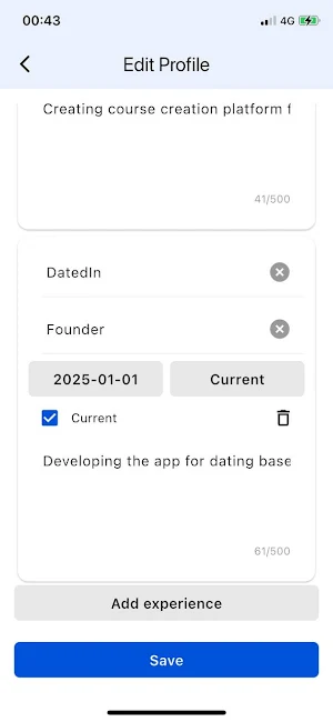 DatedIn Screenshot 3