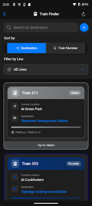 RailTracker Screenshot 1
