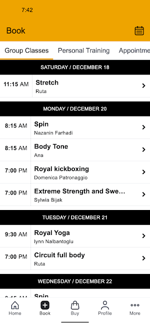 Fitnastic Health Club Screenshot 1