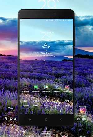 Purple Flower Wallpaper Screenshot 2