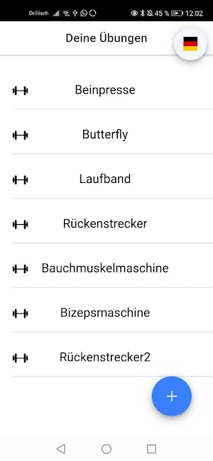 GymTracker Screenshot 2