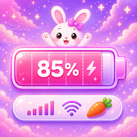 Emoji Battery Icon: Status Bar