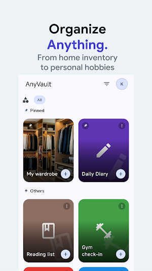 AnyVault – Organize Anything Screenshot 0