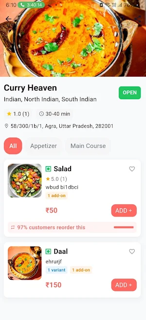 Foodwinc Screenshot 2