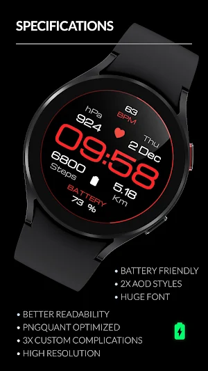 Awf Active [xV] - watch face Screenshot 1