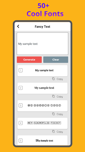 Fancy Text - Cool fonts, Ascii Art Screenshot 1