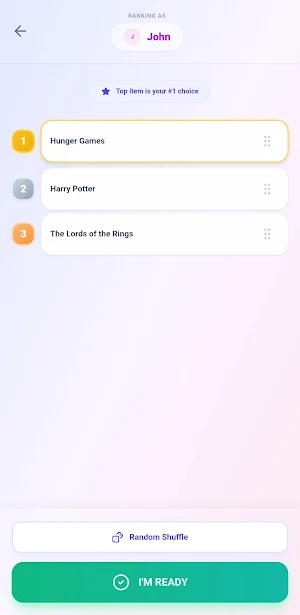 Rank it! Group Decision Maker Screenshot 3