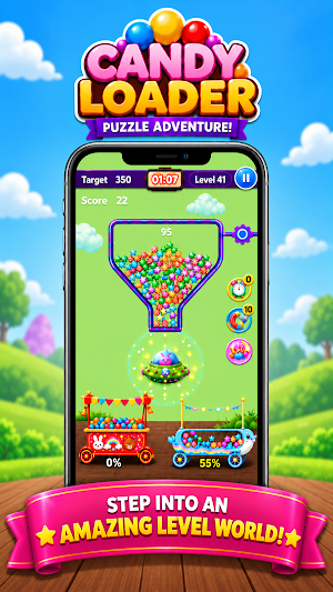 Candy Loader: Physics Puzzle Screenshot 1