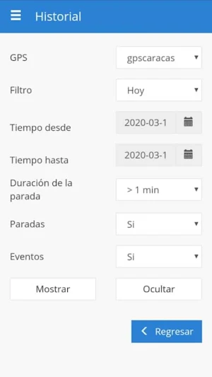 gpscaracas tracker gps Screenshot 1