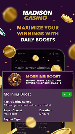 Madison Casino Online Belgium Screenshot 1