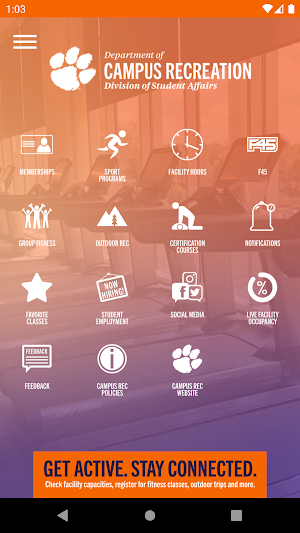 Clemson Campus Recreation Screenshot 0