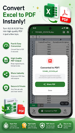 EXCEL TO PDF Screenshot 1