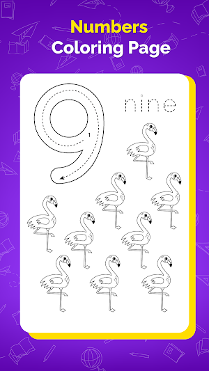 Numbers Coloring Worksheet Screenshot 1