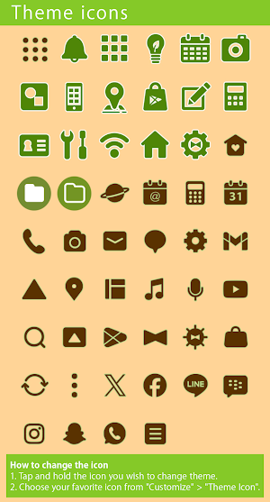Adorable Melon Theme +HOME Screenshot 3