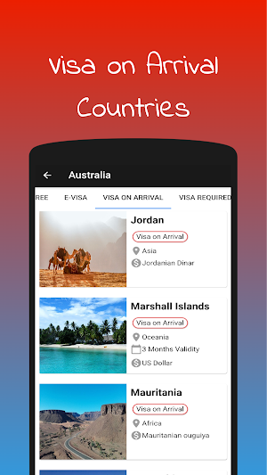 VisaVisaVisa 180+ Travel Country list for passport Screenshot 3
