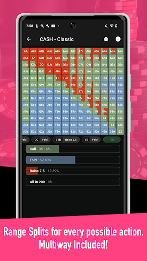 GTO Ranges+ Poker Solver, WSOP Screenshot 1