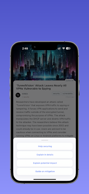ZySec AI: Security Copilot Screenshot 1