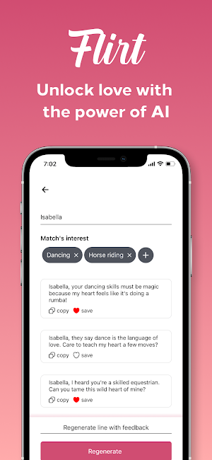 Flirt AI: Clever Pickup Lines Screenshot 0