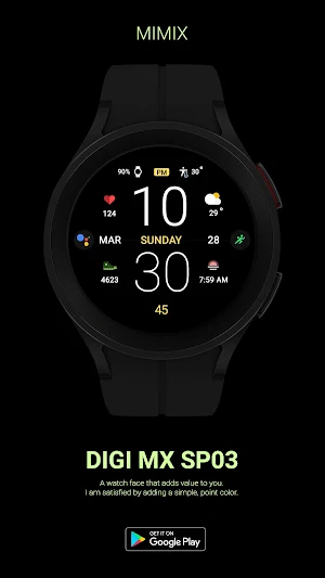 MIMIX Digital Sp03 Watchface Screenshot 3