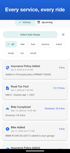 MotoLogger: Motorcycle Service Screenshot 3