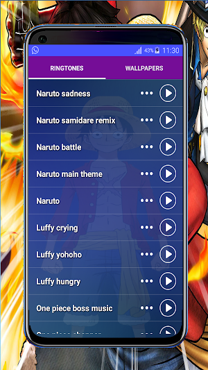 Anime Ringtones and Wallpapers - Anime Soundboard Screenshot 0