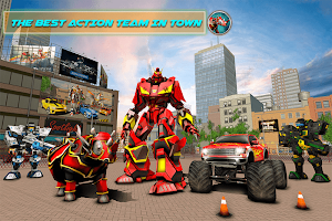 Rhino Robot Car Futuristic Robot Transformation Screenshot 0
