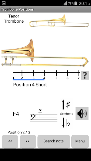 Trombone Positions Screenshot 0
