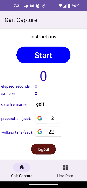 Gait Capture UK Screenshot 3