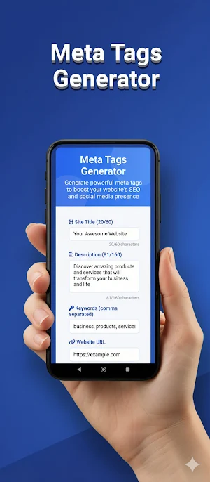 Meta Tags Generator & SEO Tool Screenshot 1