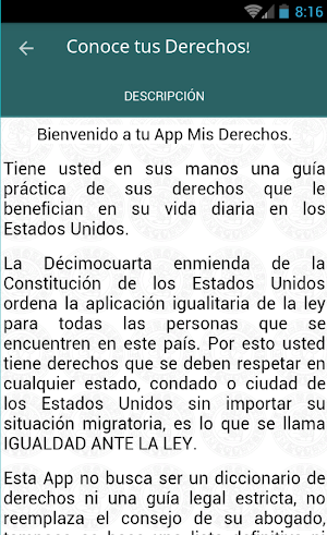 Mis Derechos Screenshot 1