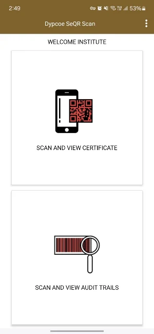 Dypcoe SeQR Scan Screenshot 3
