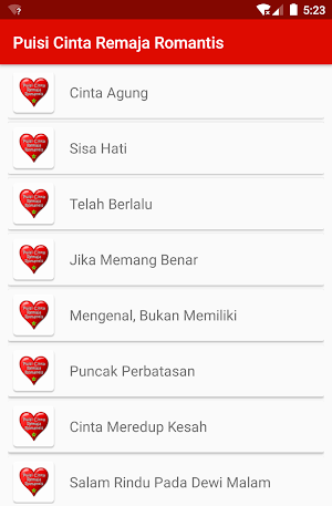 Puisi Cinta Remaja Romantis Screenshot 3