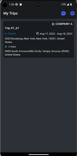Northern Carrier Tracking Screenshot 3