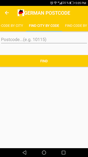German POSTCODE Screenshot 2