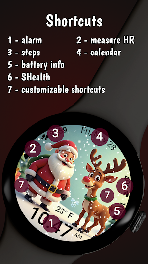 Santa and Rudolf Christmas WF Screenshot 2