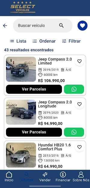 Select Veiculos Screenshot 0