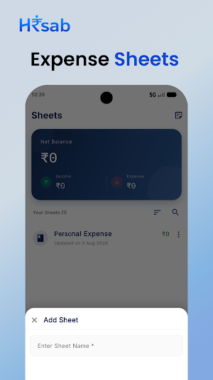 Hisab – Expense Management Screenshot 0