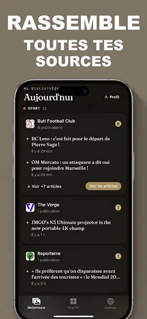 Mixt : votre actu, un feed Screenshot 1