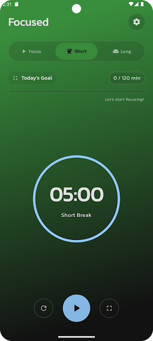 Focused - Pomodoro Timer Screenshot 0