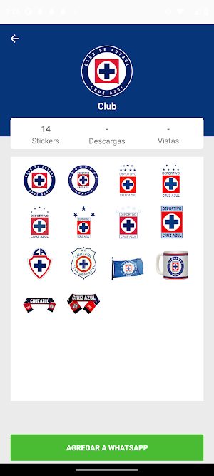 Cruz Azul Stickers Screenshot 1