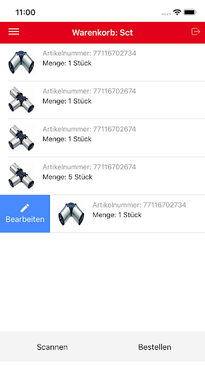 Ufer24 Scan & Order Screenshot 2