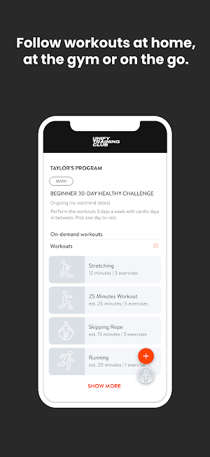 Unify Training Screenshot 2