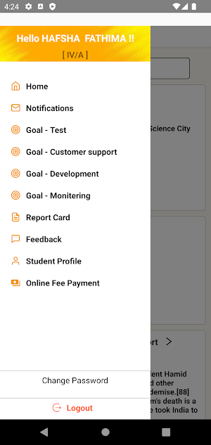 VKP Parent App Screenshot 1