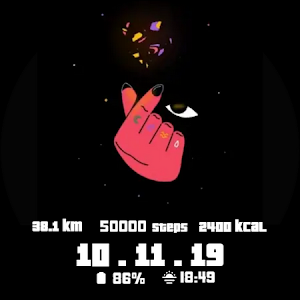 Animated Japan Love Watch Face Screenshot 2
