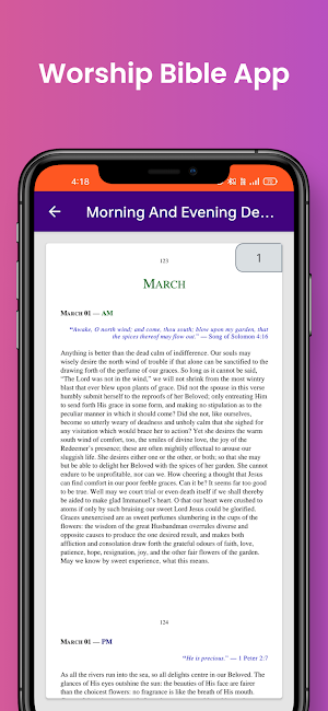 Morning And Evening Devotional Screenshot 1