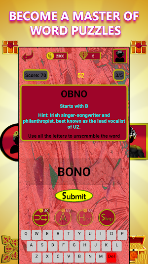 Music Artists: Unscramble Word Screenshot 2