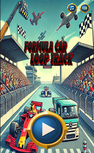 Formula Car Loop Track Game Screenshot 0