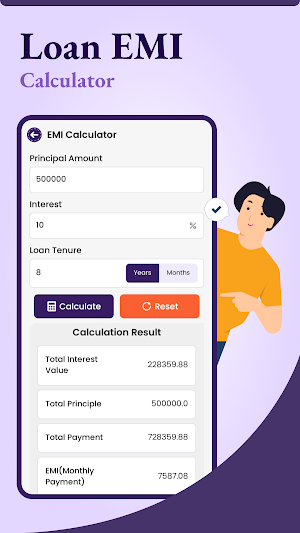 Loan EMI Calculator Screenshot 1